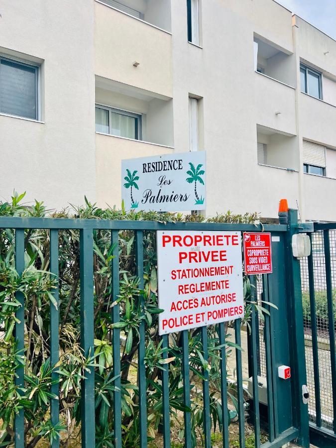 Les Palmiers - Appartement Avec Piscine Proche Plages - Wifi Et Clim Antibes Exterior foto